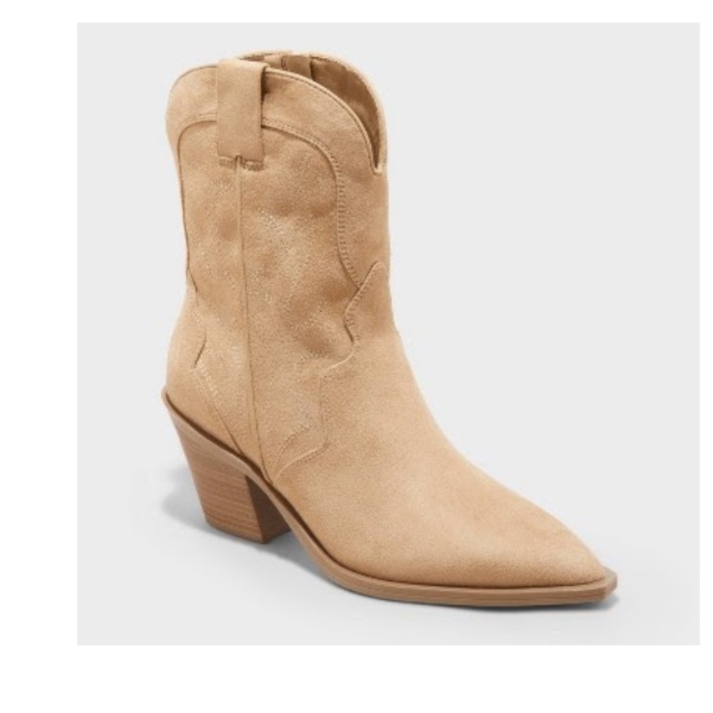 Jacey Western Ankle Boots (Size 8.5)